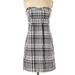 American Eagle Outfitters Dresses | American Eagle Strapless Plaid Dress | Color: Black/Gray | Size: 6