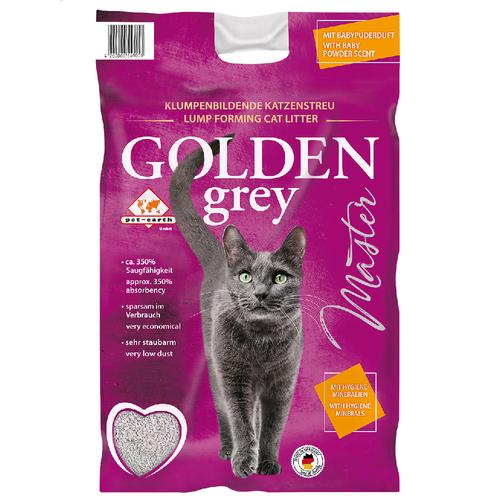 14kg Katzenstreu Golden Grey mit Babypuder-Duft