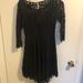 Free People Dresses | Black Lace Free People Dress Size 2 | Color: Black | Size: 2