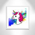 Casa Fine Arts Juvenile Rainbow Baby Unicorn Canvas Art in Pink | 22.5 H x 1.1875 D in | Wayfair 24537-01