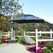 Latitude Run® Vignette 11.97' Square Cantilever Umbrella (Must Purchase Base Separately) Metal in Gray | 108 H in | Wayfair