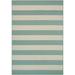 Black 110 x 0.03 in Indoor/Outdoor Area Rug - Breakwater Bay Striped Flatweave Sea Mist Green Indoor Outdoor Area Rug | 110 W x 0.03 D in | Wayfair