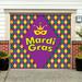 The Holiday Aisle® Mardi Gras Diamonds Door Mural Polyester in Indigo | 84 H x 96 W x 1 D in | Wayfair 3FE8C373A92C4BA4AB071EFF82D77A55