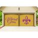 The Holiday Aisle® Mardi Gras Glitter Door Mural Polyester in Indigo/Yellow | 84 H x 96 W x 1 D in | Wayfair 059AC983AAED4A4FAC30F693A9CD0E7C