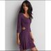 American Eagle Outfitters Dresses | America Eagle Side Cut Out Dress | Color: Purple | Size: S