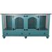 Tucker Murphy Pet™ Stelly Large Double Wide Credenza Pet Crate Wood in Red/Green | 45 H x 87 W x 31.75 D in | Wayfair