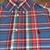 Polo By Ralph Lauren Shirts & Tops | Boys Polo Long Sleeve Button Down Shirt | Color: Blue/Red | Size: 18-20 Xl