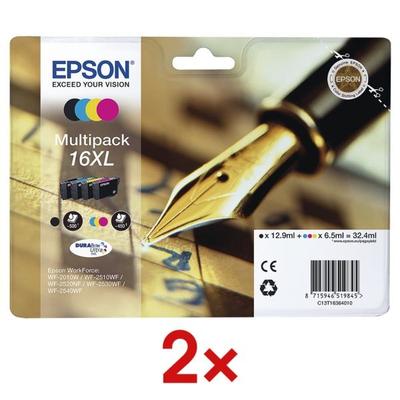 Epson 2x Tintenpatronen-Set »T163640« Nr. 16XL schwarz Image