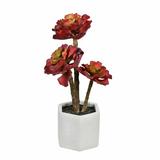 Brayden Studio® Artificial Succulent in Pot Silk/Plastic/Stone in Gray | 13 H x 5 W x 5 D in | Wayfair 10830A4F198E447BBD0729549BF2674B