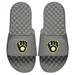 Youth ISlide Gray Milwaukee Brewers Alternate Logo Slide Sandals