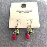 American Eagle Outfitters Jewelry | American Eagle Funky Drop/Dangle Earrings | Color: Pink/Silver | Size: Os