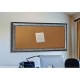 Lark Manor™ Linlin Wall Mounted Bulletin Board Wood/Cork in Black/Brown/Gray | 43 H x 19 W in | Wayfair C65/12.5-36.5