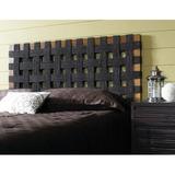 Brayden Studio® Mahowny Open-Frame Headboard Metal in Black/Brown | 52 H x 63 W x 1.5 D in | Wayfair 09E86558678541B39C627966FBAA8D7A