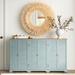 Sand & Stable™ Ocala 63" Wide Wood Sideboard Wood in Blue/Brown/Gray | 36 H x 63 W x 12 D in | Wayfair 75A4BC76F2FC44C78CF7E5CF92185EB3