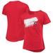 Girls Youth Red Cincinnati Reds Brush Stroke Dolman T-Shirt