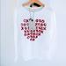 Zara Shirts & Tops | 4/$20 Nwt Zara Girls Xo Graphic Long Sleeve T | Color: Red/White | Size: 9/10 Years