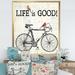 East Urban Home 'Bicycle w/ Cardinals C' - Picture Frame Graphic Art on Canvas Canvas, Cotton in Gray/White | 46 H x 36 W x 1.5 D in | Wayfair