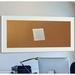 Lark Manor™ Linlin Wall Mounted Bulletin Board Wood/Cork in Brown/White | 30 H x 17 W in | Wayfair C87/12.5-24.5