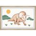 Isabelle & Max™ Bourgery Triple-horned Dinosaur Framed Art Paper | 12 H x 18 W x 1.5 D in | Wayfair E120275B879647B898AFFCE45744C4E4