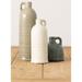 Gracie Oaks Cabell Ceramic Decorative Bottle Ceramic in White/Blue | 10 H x 3 W x 3 D in | Wayfair A1D48E869853434DB725E853AC5E6CA7