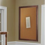 Lark Manor™ Linlin Wall Mounted Corkboard/Bulletin Board Wood/Cork in Brown | 28 H x 22 W x 0.75 D in | Wayfair C27/18.5-24.5