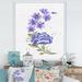 East Urban Home Hand-Painted Watercolor Flowers III - Picture Frame Painting Print on Canvas Canvas, in Gray/White | 46 H x 36 W x 1.5 D in | Wayfair