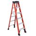 Louisville Ladder, 6 Ft, Fiberglass Step Ladder, Type Iaa, 375 Lb Load Capacity, Fs1406hd Fiberglass in Orange | 23 W x 7 D in | Wayfair