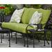 Fleur De Lis Living Uribe Deep Seating Outdoor Sofa Metal in Black | 35 H x 75 W x 37 D in | Wayfair B3A399B18F4E4E4FAE9B16003CD9BC4A