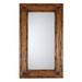 Millwood Pines Lefkowitz Accent Mirror Wood in Brown | 34 H x 20 W x 1.5 D in | Wayfair Natural Old Ranch Rustic Mirror