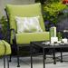 Fleur De Lis Living Uribe Deep Seating Outdoor Chair w/ Cushion Metal in Black | 35 H x 27 W x 37 D in | Wayfair 8C8600A81CFD4235891F1B2E2488408C