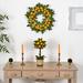 Charlton Home® 24" Polyester Wreath in Green/Yellow | 24 H x 24 W x 3 D in | Wayfair 1C6915B57D2E4CB39BB2AEB8B084EB4B