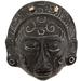 World Menagerie Sumaiyah Night Voyage Ceramic Mask Wall Décor Ceramic in Black/Gray | 8 H x 7.5 W x 2.8 D in | Wayfair 179118