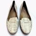Coach Shoes | Coach Slip On Shoe Flats Python Snake Print | Color: Cream/Silver | Size: 6