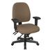 Symple Stuff Barth Task Chair Upholstered/Metal in Brown | 34.25 H x 25 W x 25.5 D in | Wayfair A1B38AECA1C74633BA77443DA2CD5C94