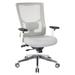 Symple Stuff Bartlett Mesh Task Chair Aluminum/Upholstered/Mesh in Gray | 45.5 H x 25.5 W x 23.25 D in | Wayfair 95672-5881
