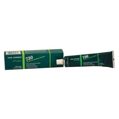 DOWSIL 4097353 Silicone Sealant, 3 oz, Tube, Clear, Silicone Base, 730 FS