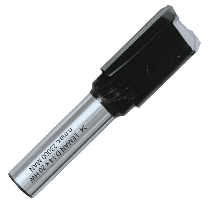 Mèche à rainer droite DEF.40.68 Q 8 mm D 16 mm LEMAN 408.716.00