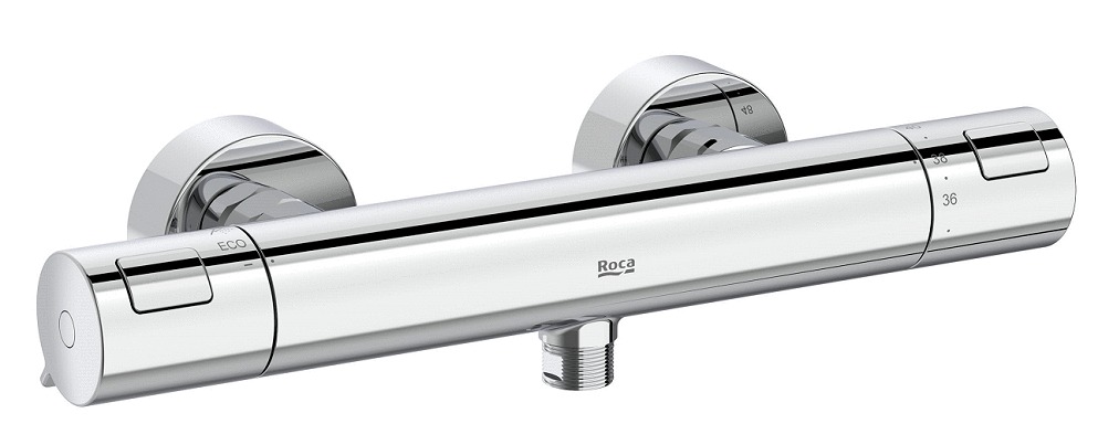 Mitigeur thermostatique douche VICTORIA mural chromé ROCA A5A1318C0F