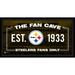 Pittsburgh Steelers Framed 10" x 20" Fan Cave Collage