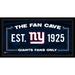 New York Giants Framed 10" x 20" Fan Cave Collage