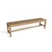 Highland Dunes Ellender Teak Picnic Outdoor Bench Wood in Brown/White | 18 H x 71 W x 17 D in | Wayfair 970F321A7A77420DA91FD8A7112C5334