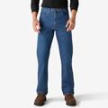 Dickies Men's Flex Active Waist Regular Fit Jeans - Stonewashed Indigo Blue Size 38 32 (DD800)