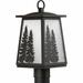 Loon Peak® Waterville Antique Bronze 1 -Light 15" H Lantern Head Metal/Steel in Brown/Gray | 15 H x 7 W x 7 D in | Wayfair