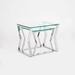 Orren Ellis Lalma Glass Top Sled Nesting Tables Glass in Gray | 16 H x 22 W x 22 D in | Wayfair E3EC91A818DB455A8CC604BDD29110EB