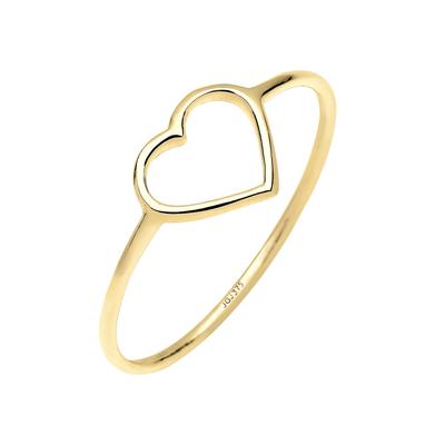 Elli PREMIUM - Herz Trendsymbol Filigran 375 Gelbgold Ringe 1 ct Damen (109.99 € / 1 ct) Image