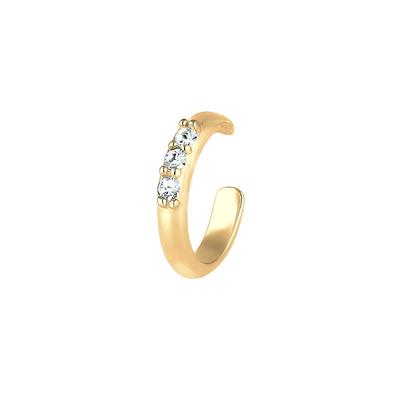 Elli Single Earcuff Kristalle 925 Silber goldfarben Damen