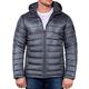 Geographical Norway Bans production Men's Outdoor Quilted Jacket, dark grey, L