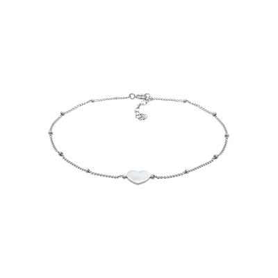 Elli Herzchen Kugelkette Verspielt Sommer 925 Silber Damen