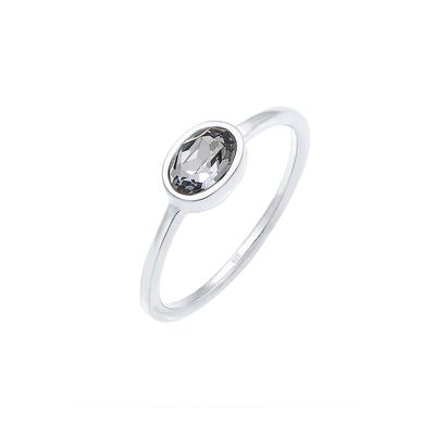 Elli Bandring Geo Form Kristall 925 Silber 52 Damen