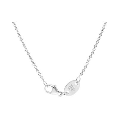 Giorgio Martello Milano Kette im Stil einer Ankerkette, Silber 925 80 cm Damen